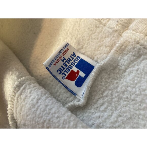 ⭐ 3/$15 Vintage Medium J.C. Licht Co White Rainbow Logo Drawstring Sweatpants - Picture 7 of 11